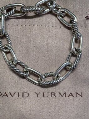 David Yurman link bracelet, sterling